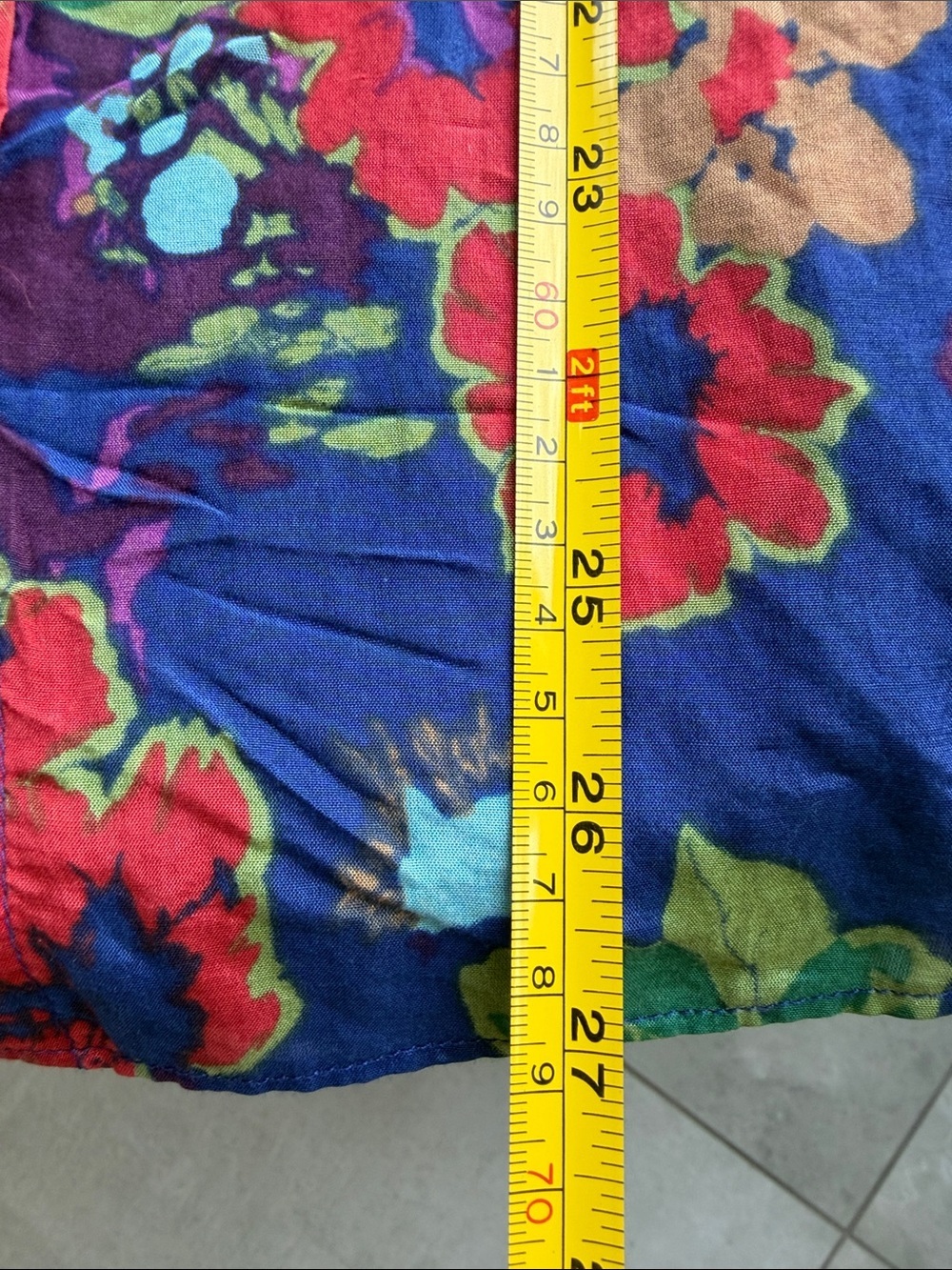 J. Crew Floral Button-Front Shirt in Navy Pink and Green - Silk Cotton - size 6 - Picture 9 of 9